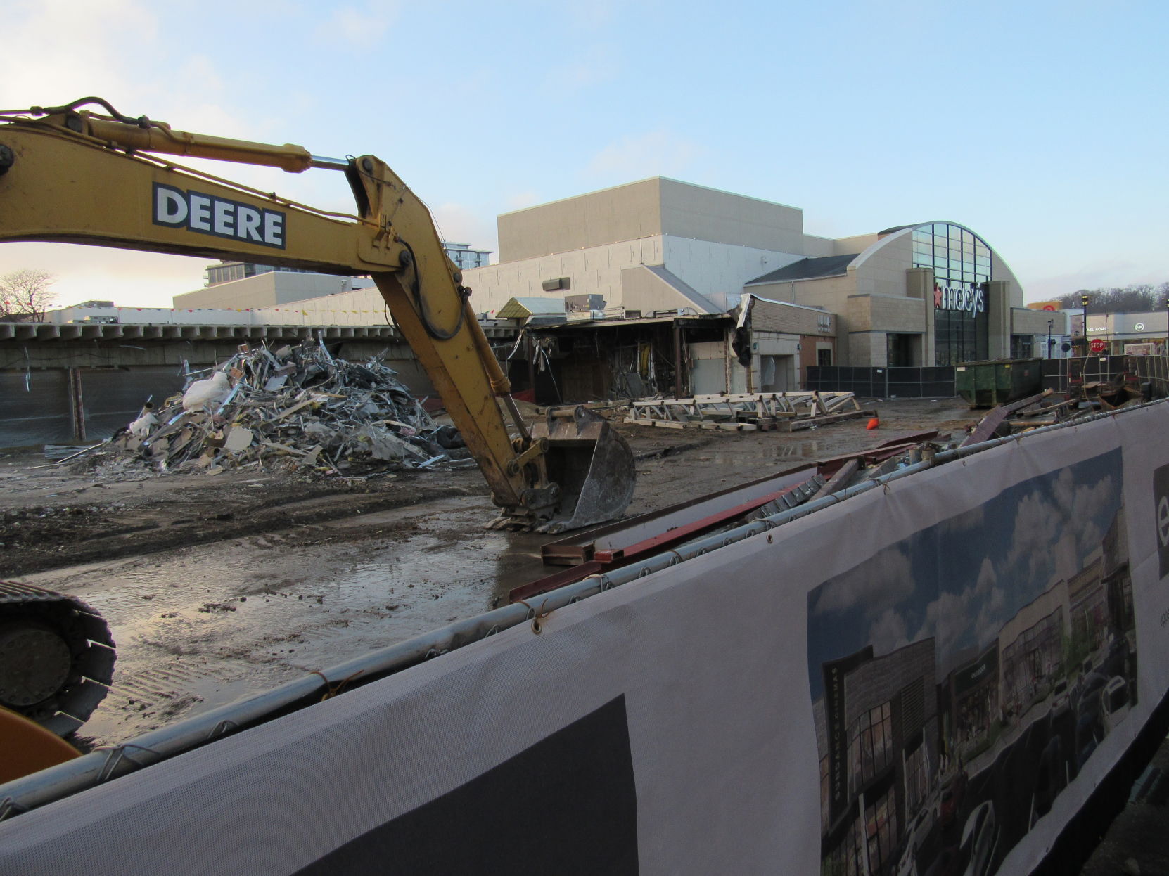 Hilldale Shopping Center construction